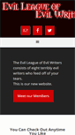 Mobile Screenshot of evilwriters.com